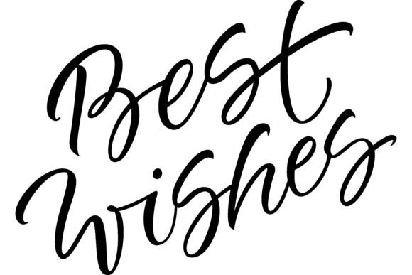 Best Wishes Lettering: Festive Illustrations
