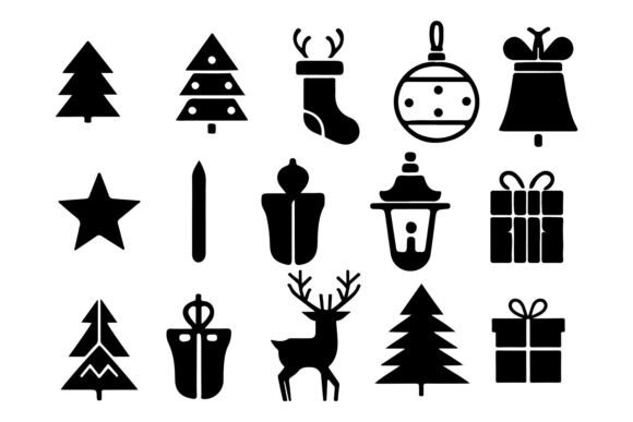 Christmas Element Icon: Festive Illustrations