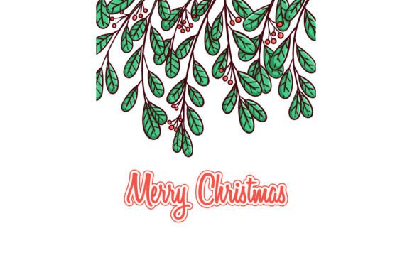 Christmas Leaves Decoration Illustrations