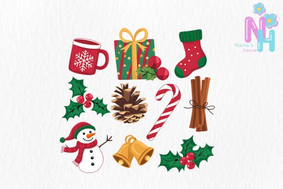 Coquette Christmas Sublimation: Elegant Illustrations