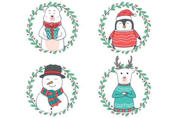 Cute Christmas Character Illustrations Review