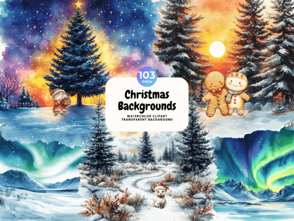 Cute Christmas Watercolor Illustrations Review