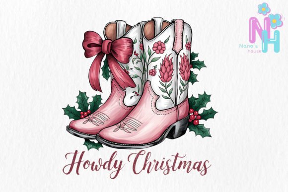 Howdy Christmas Sublimation Illustrations