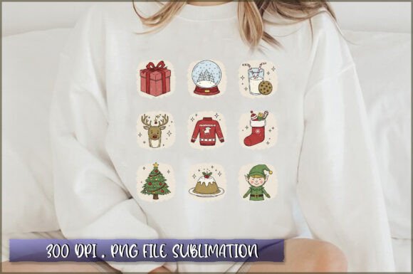 Retro Christmas Sublimation: Illustrations Review