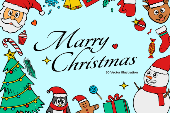 Review: Christmas Cartoon Illustration Vol1 Oc