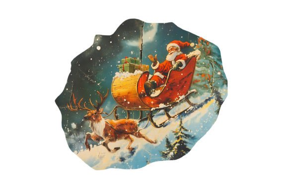 Review: Christmas Sleigh Cut out PNG for Embroidery
