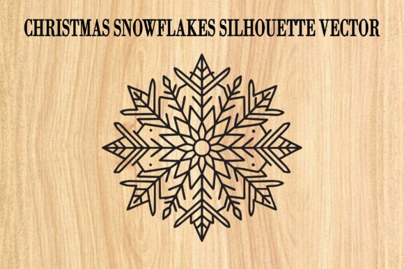 Review: Christmas Snowflakes Silhouette Vector for Illustrations