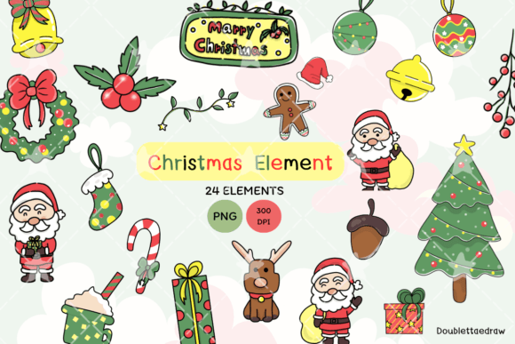 Reviewing Christmas PNG Clipart Set for Embroidery