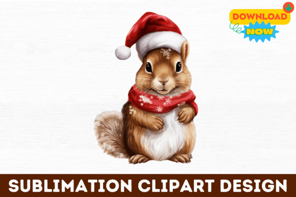 Reviewing Christmas Squirrel Sublimation Clipart for Stitching