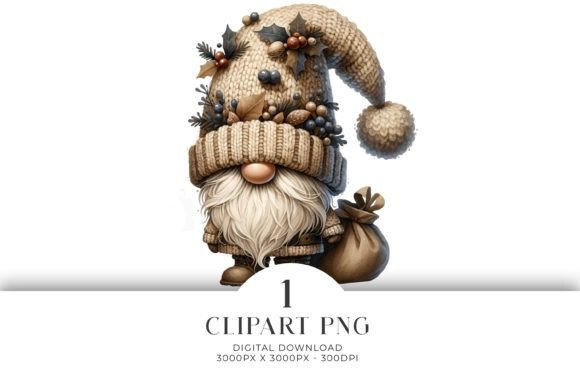 Rustic Santa Gnome Clipart: Illustrations Review