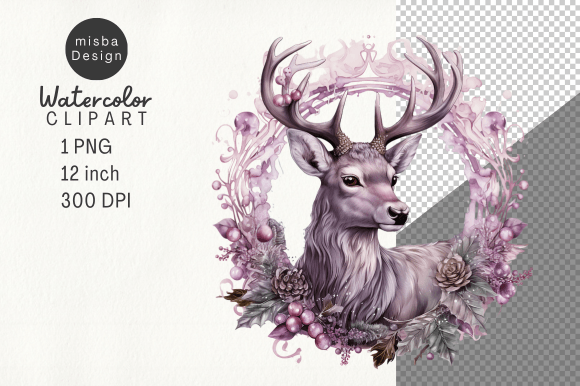 Vintage Christmas Deer Clipart PNG: A Brand Review