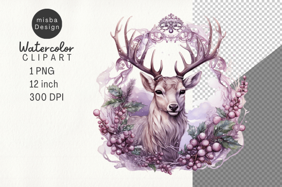 Vintage Christmas Deer Sublimation PNG Review